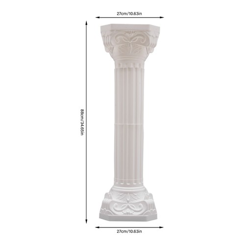 4pcs white roman columns set - white,
